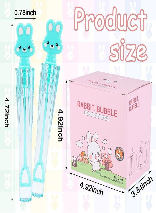 JOFONY 24 Pcs Easter Bubble Wands,4 Designs Bubbles Stick Bulk for Daily Activity Use Easter Celebration Birthday Graduation Shower Bubbles Party Favors Supplies - Image 2