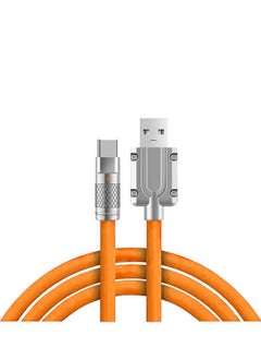 مي وان كابل شحن سريع 120 وات من النوع C شاحن USB A إلى USB C لهاتف أندرويد 1.5 متر برتقالي  - Image 1