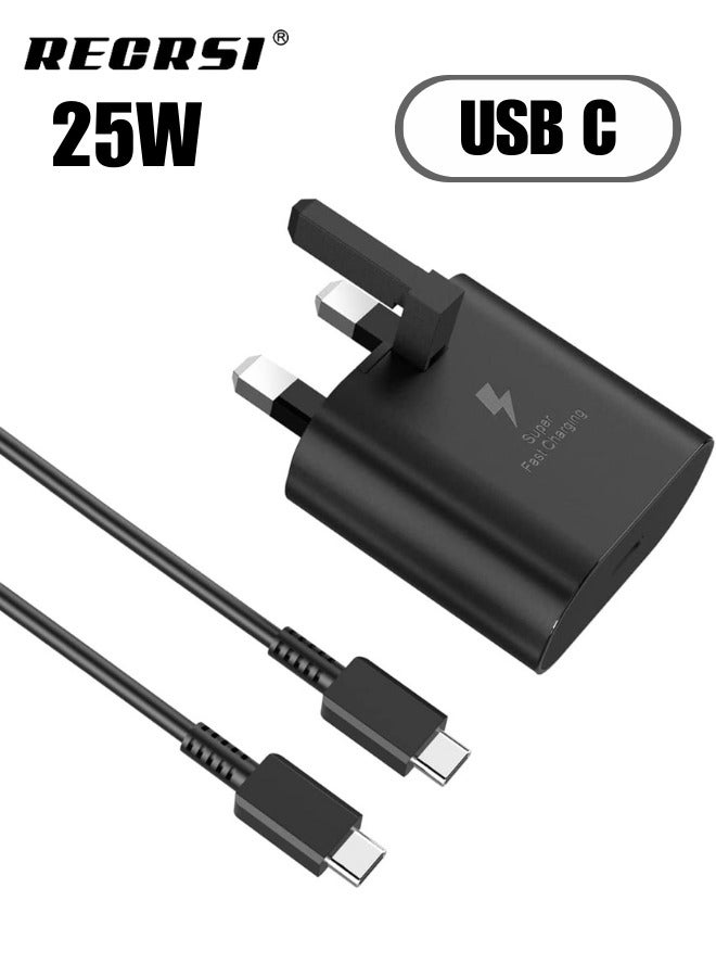 25W Phone Super Fast iphone Charger USB C To C Cable Compatible with iPhone 15 16 Plus Pro Pro Max Samsung Galaxy S24 Ultra S23 S22 S21 All Models