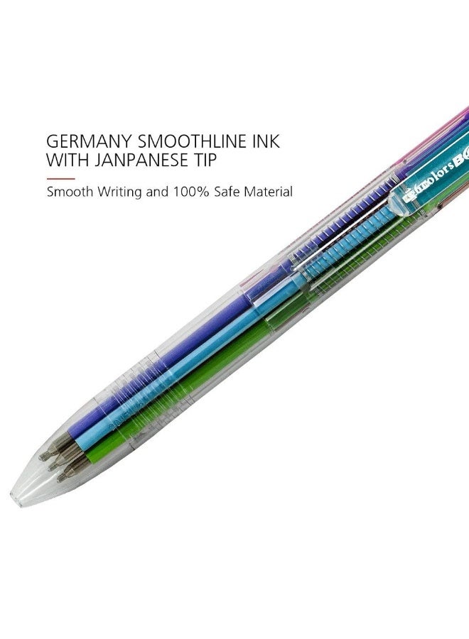 بايل قلم حبر شبه جل ملون 6 في 1، سن 0.7 ملم - Image 3