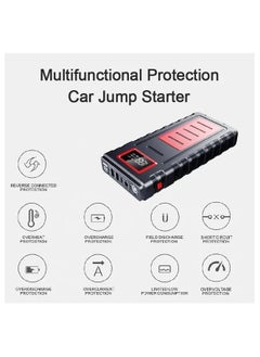 Generic Multifunction Car Jump Starter with 2000A/12V Peak Current and 30000mAh Power Bank With LED Light And Smart Clamp For Cars  - Image 3