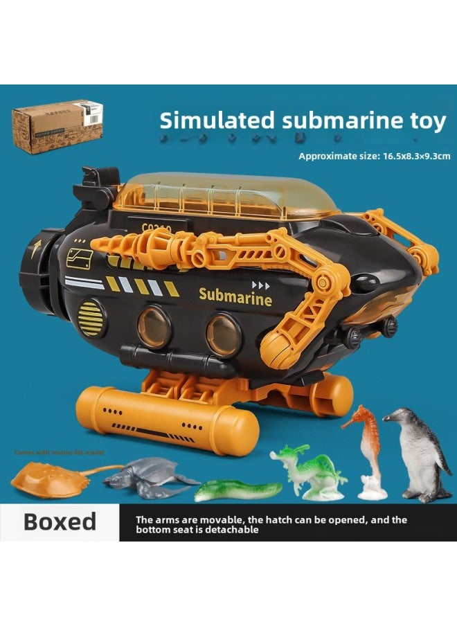 Generic - De Lixin Scientific Research Submarine Marine Life Exploration Boys Early Education Educational Simulation Science And Education Model Absorbent Toys-Color: Free Marine Life Bag - Image 1