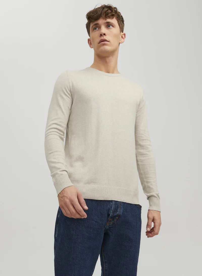 JACK & JONES Knitted Crew Neck Long Sleeve Sweater