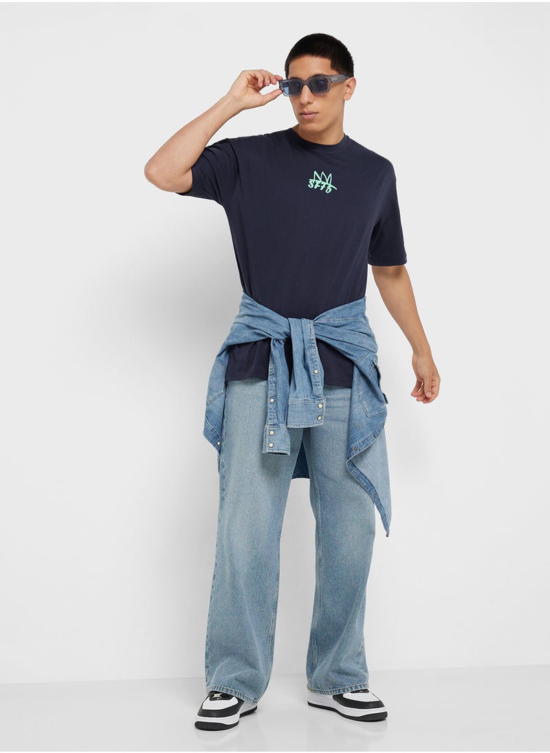 Seventy Five Graphic Print Oversized T-Shirt  - Image 4