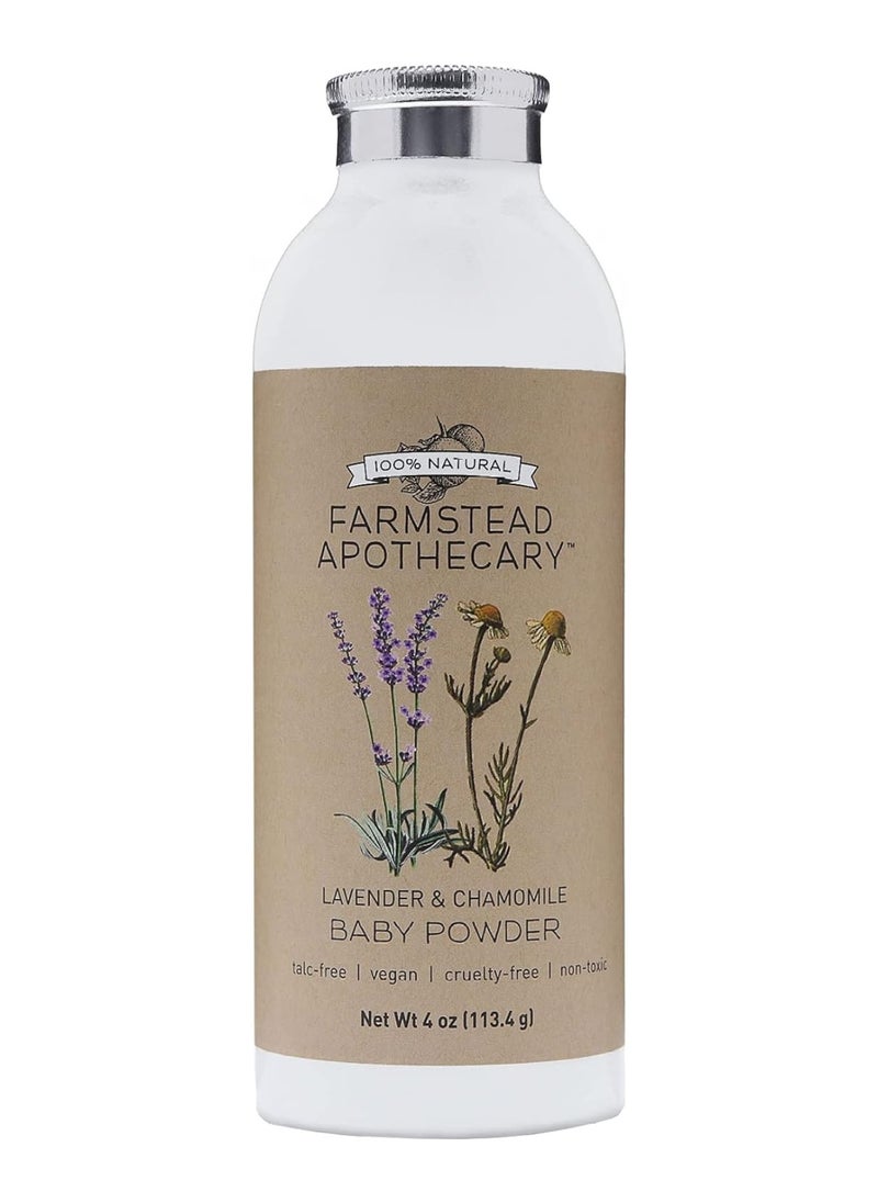 Farmstead Apothecary - Natural Baby Powder With Organic Tapioca Starch 4Oz - Image 1