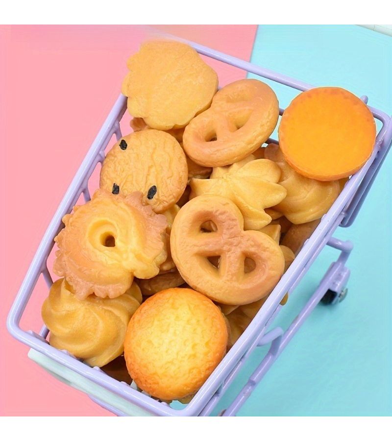 12 Pcs Random Cookie Ornaments Resin Material Home Kitchen Decoration Photography Props - Image 5