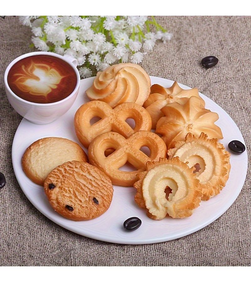 12 Pcs Random Cookie Ornaments Resin Material Home Kitchen Decoration Photography Props - Image 3