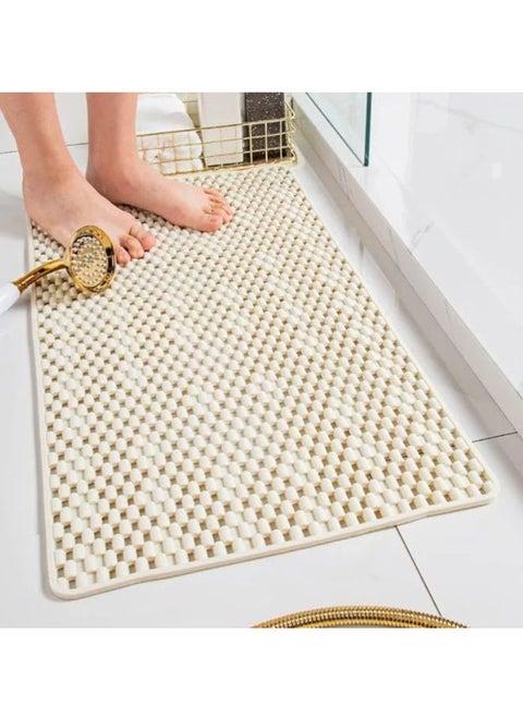 Foldable Non Slip Silicon Bath Mat with Soft No-Slip Nonskid Bathroom Tub Mat and Multipurpose Rubber Strong Suction Cups Shower Floor Mat