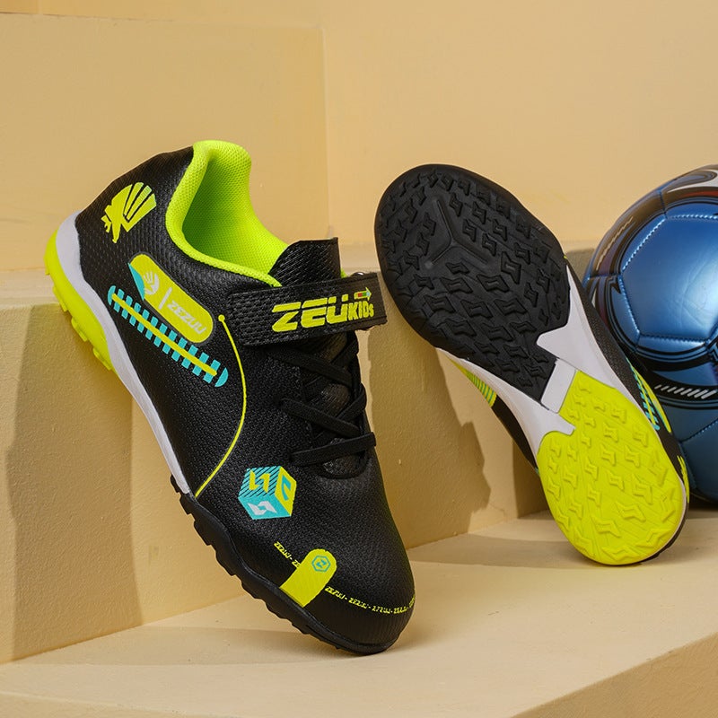 2024 Autumn New Children'S Velcro Primary School Students Training Bottom Men'S And Women'S Children'S Shoes Football Shoes 29-39 Yards - Image 5