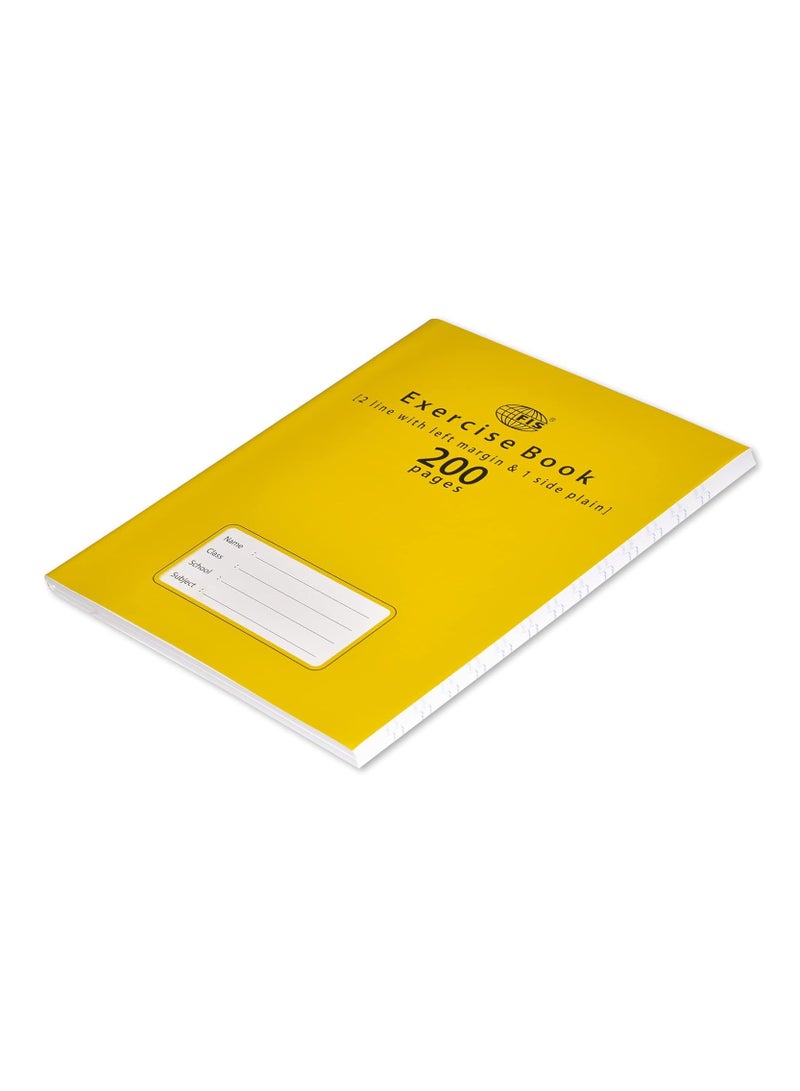 FIS Exercise Book 200 Pages, 2 Line, 1 Side - Plain, Size 16.5 X 21 Cm, Pack Of 6 - FSEB2LP200N - Image 4