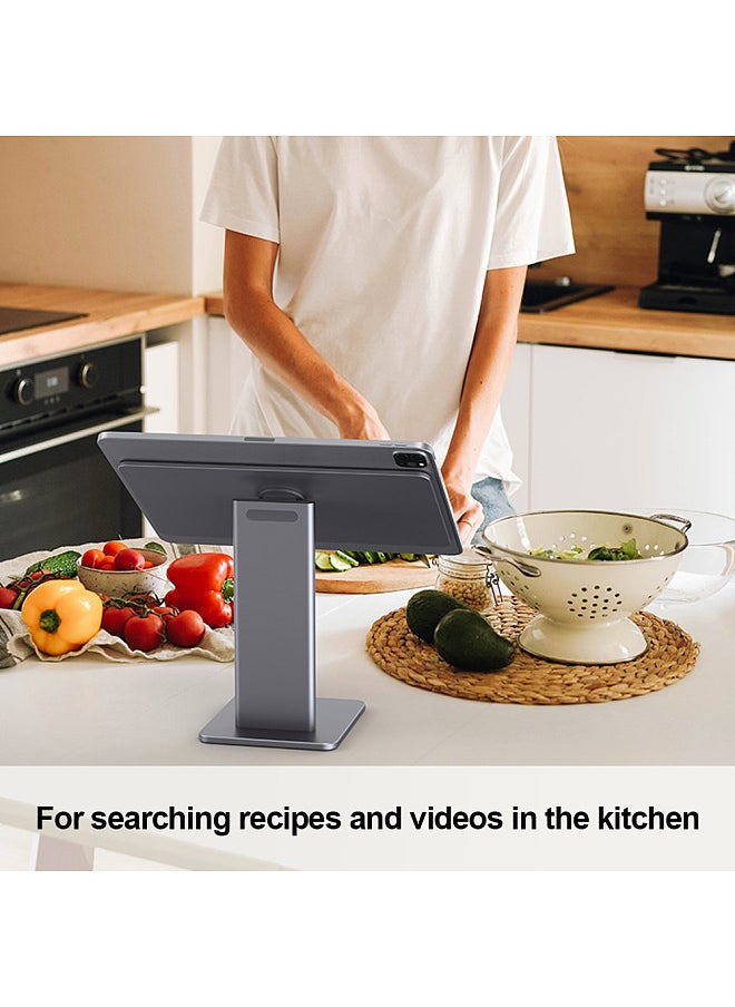 Generic - 6 in 1 Hub Multifunctional Magnetic Stand for iPad Pro 12.9 inch 360°Rotation 80°Tilt Card Reader 4K@60Hz HD 5Gps USB 60W PD 3.5mm Audio - Image 1