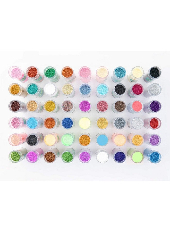 Torc Extra Fine Glitter Set 54 Colors Holographic Fine Glitter For Crafts Tumblers Slime Nails Art Cosmetic Festival Decor Assorted Body Face Hair Glitter Bulk Christmas Halloween Glitter - Image 3