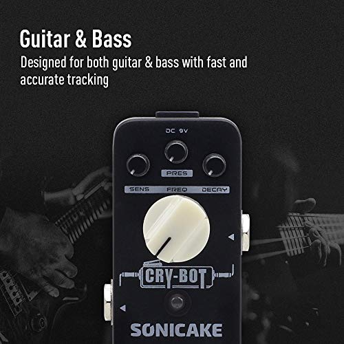 SONICAKE Auto Wah Pedal Auto Wah Guitar Pedal Guitar Effect Pedal Envelope Filter Cry-Bot True Bypass - Image 3