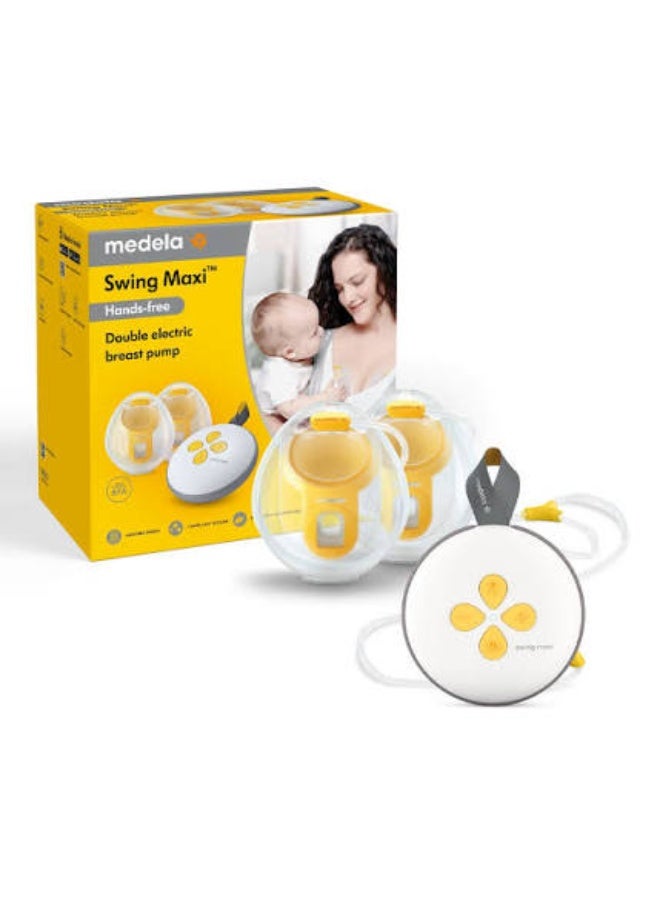 مضخة الثدي الكهربائية المزدوجة Medela Swing Maxi (بدون استخدام اليدين) - تصميم سهل وبديهي للاستخدام أثناء التنقل، ومتوافقة مع تطبيق Medela Family. - Image 3