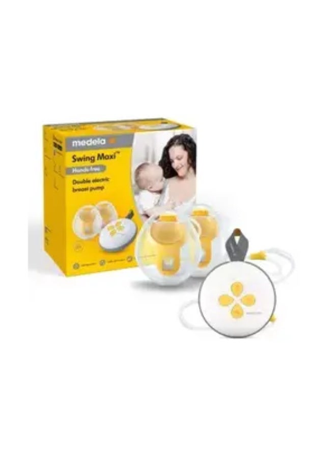 مضخة الثدي الكهربائية المزدوجة Medela Swing Maxi (بدون استخدام اليدين) - تصميم سهل وبديهي للاستخدام أثناء التنقل، ومتوافقة مع تطبيق Medela Family. - Image 2