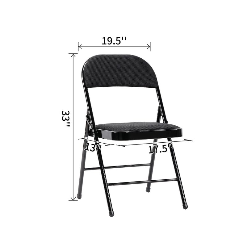 eccwai 12 PCS Waterproof Stretch Spandex Folding Chair Covers  Dining Room Chair Slipcovers Protector for Wedding  Banquet  Party  Holidays  Celebration and Decoration(Purple) - Image 2