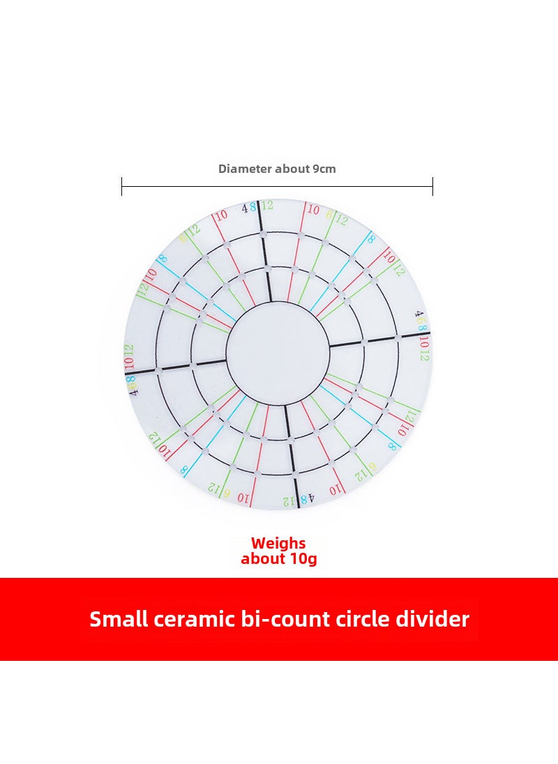Generic Artisan Clay Divider Acrylic Pottery Tool Small biometric circle divider [diameter 9cm] 