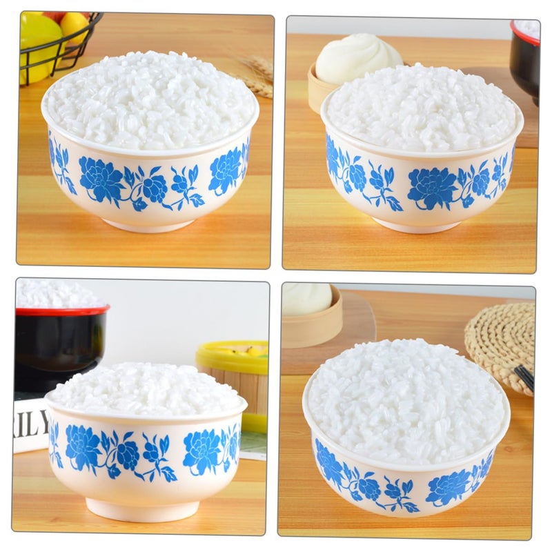 Blue and White Porcelain Bowl Japanese Rice Bowl Simulation Model Display Prop - Image 3