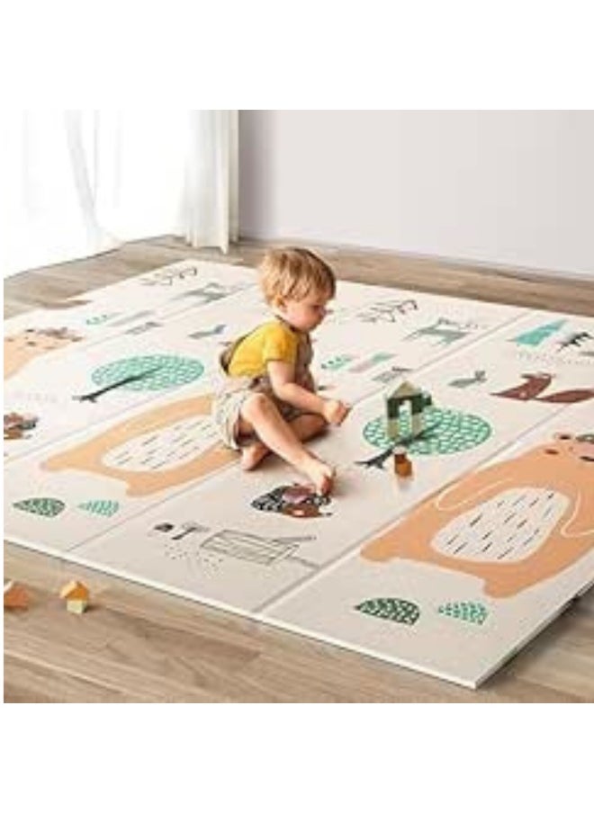 Baby Play Mat - Large Foam Crawling & Activity Mat for Infants & Toddlers - Assorted Designs - 180x150cm  - Image 1
