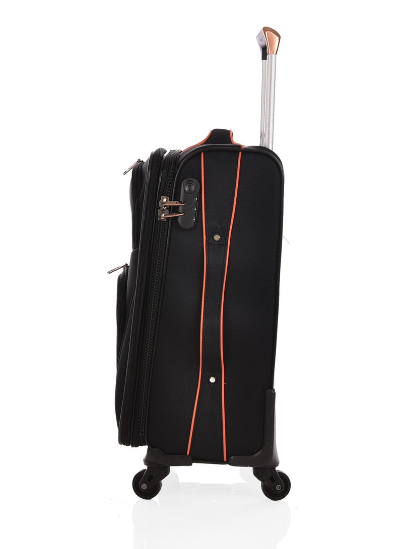 نيو ترافيل شنطة كاري ان حقيبة سفر 20 بوصة أسود - Image 3