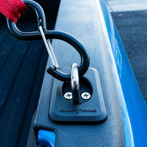 Bull Ring حلقة الثور الكلاسيكية مع تثبيت مرتفع وأقواس ربط قابلة للسحب لسيارات فورد F150 من 98-14، فورد سوبر ديوتي من 98-16، شيفروليه سيلفرادو من 88-13 و GMC سييرا، دودج رام من 95-08 (زوج واحد)... - Image 3