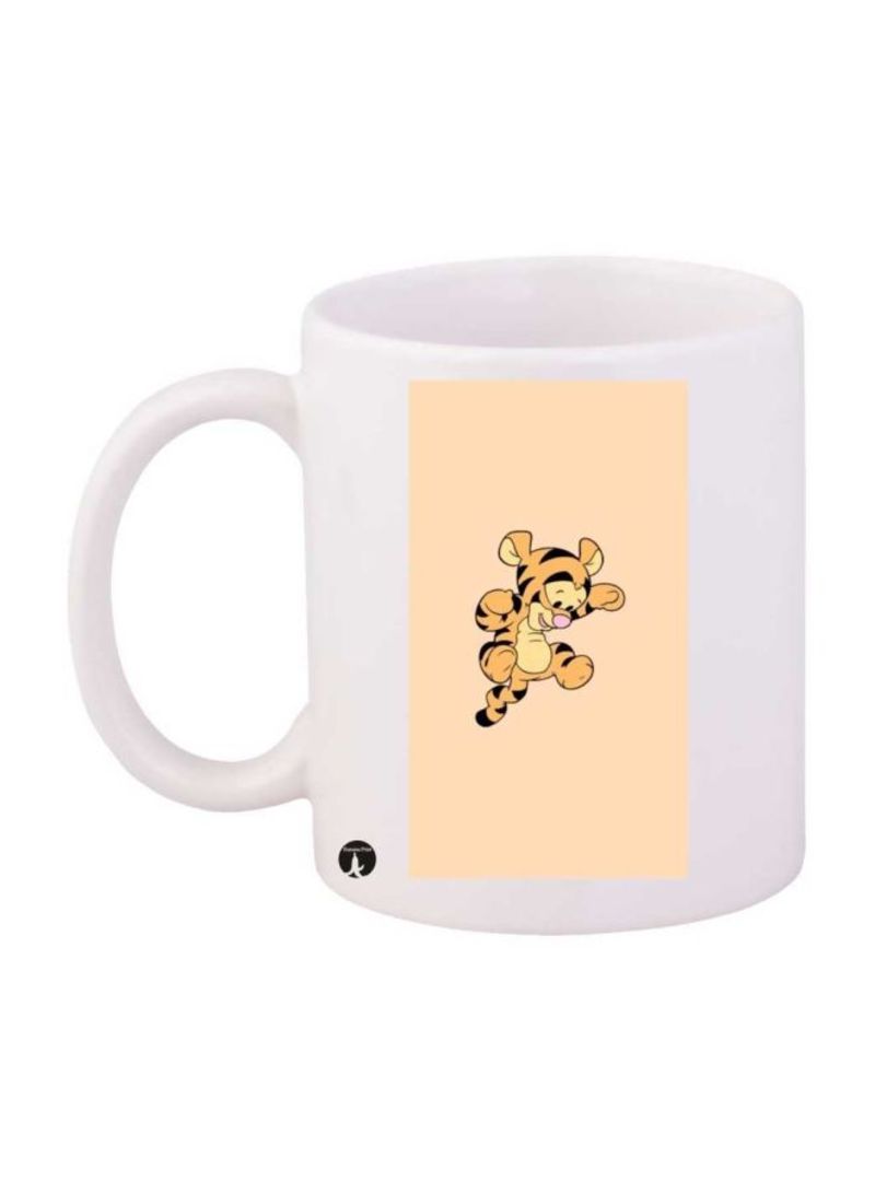 RKN Tiger Printed Mug Yellow/Black Standard Size