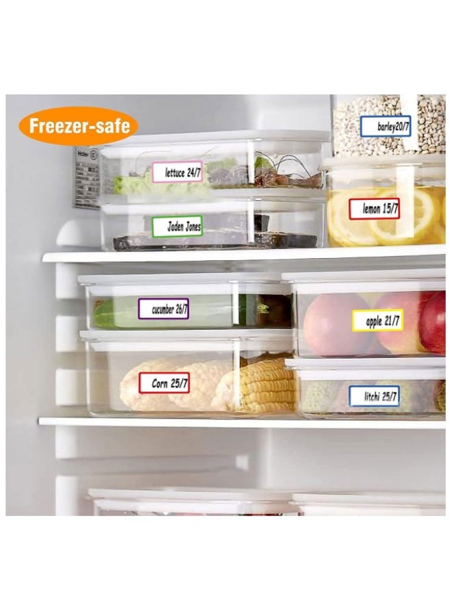 288pcs Baby Bottle Labels, Waterproof Self-Laminating Stickers, Adhesive Name Tags for Kids-Colorful Square Prints, Easy-to-Write, Dishwasher Safe-Perfect for Daycare, School & Home Organization - Image 5