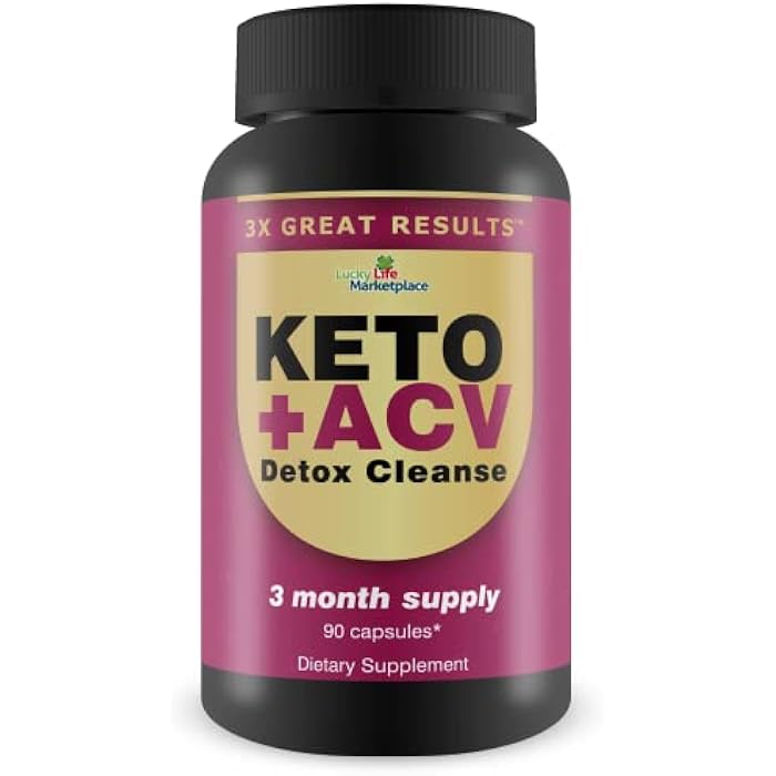 3X Great Results - Keto + ACV Detox Cleanse - 3 Month Supply - Body Cleanse Detox - Colon Cleanse - Advanced Keto Detox Cleanse Formula with Fiber - Support Digestion & Immune Health - Image 1
