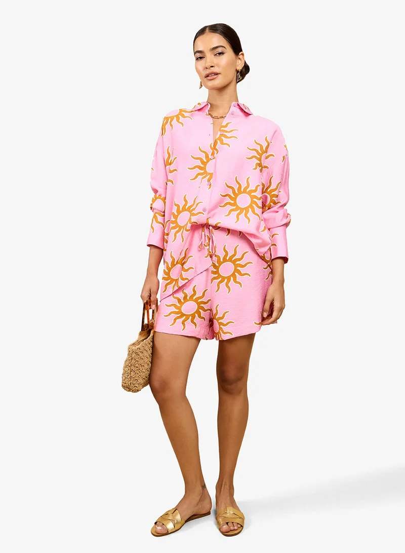 Little Mistress  Pink Sun Shirt for Women | Best Price UAE