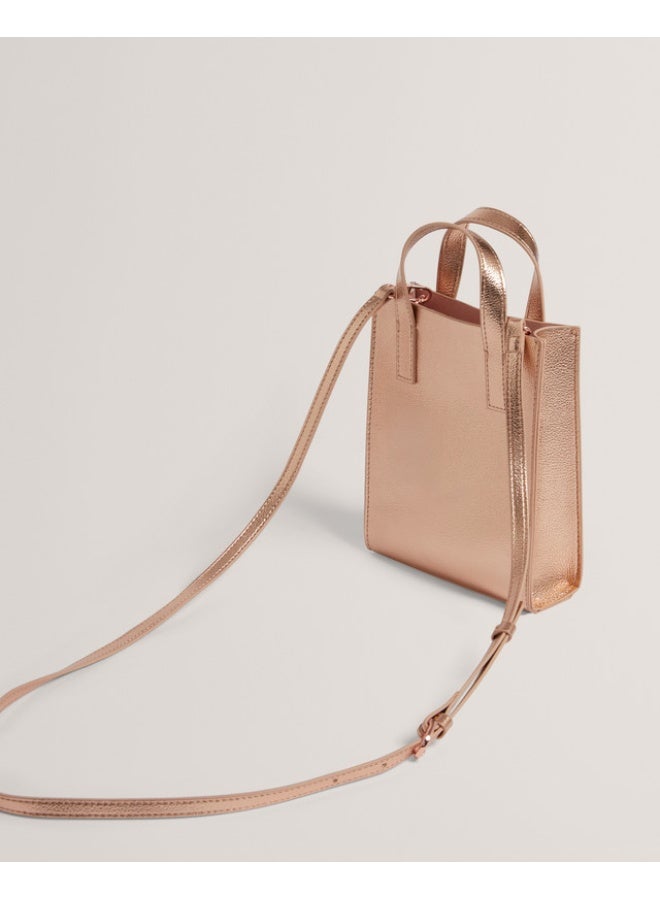 Ted Baker Rose Detail Mini Metallic Icon Bag - Image 4