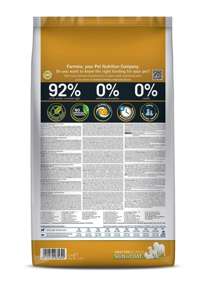 Farmina - Farmina N&D Quinoa Dry Dog Premium Pet Food, Skin & Coat Quail, Grain Free, Adult all breed, 2.5 Kg - Image 1