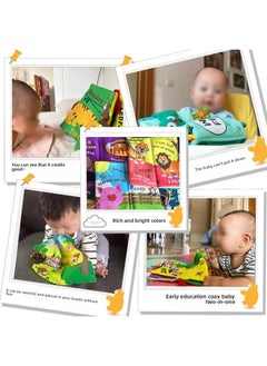 Generic 0-1 Year Old Cloth Book Baby Early Education 6-12 Months Can Bite Not Tear With Ringing Paper Puzzle Toy Book Baby Picture-Color:Tail Cloth Book (three Gift Boxes)  - Image 4