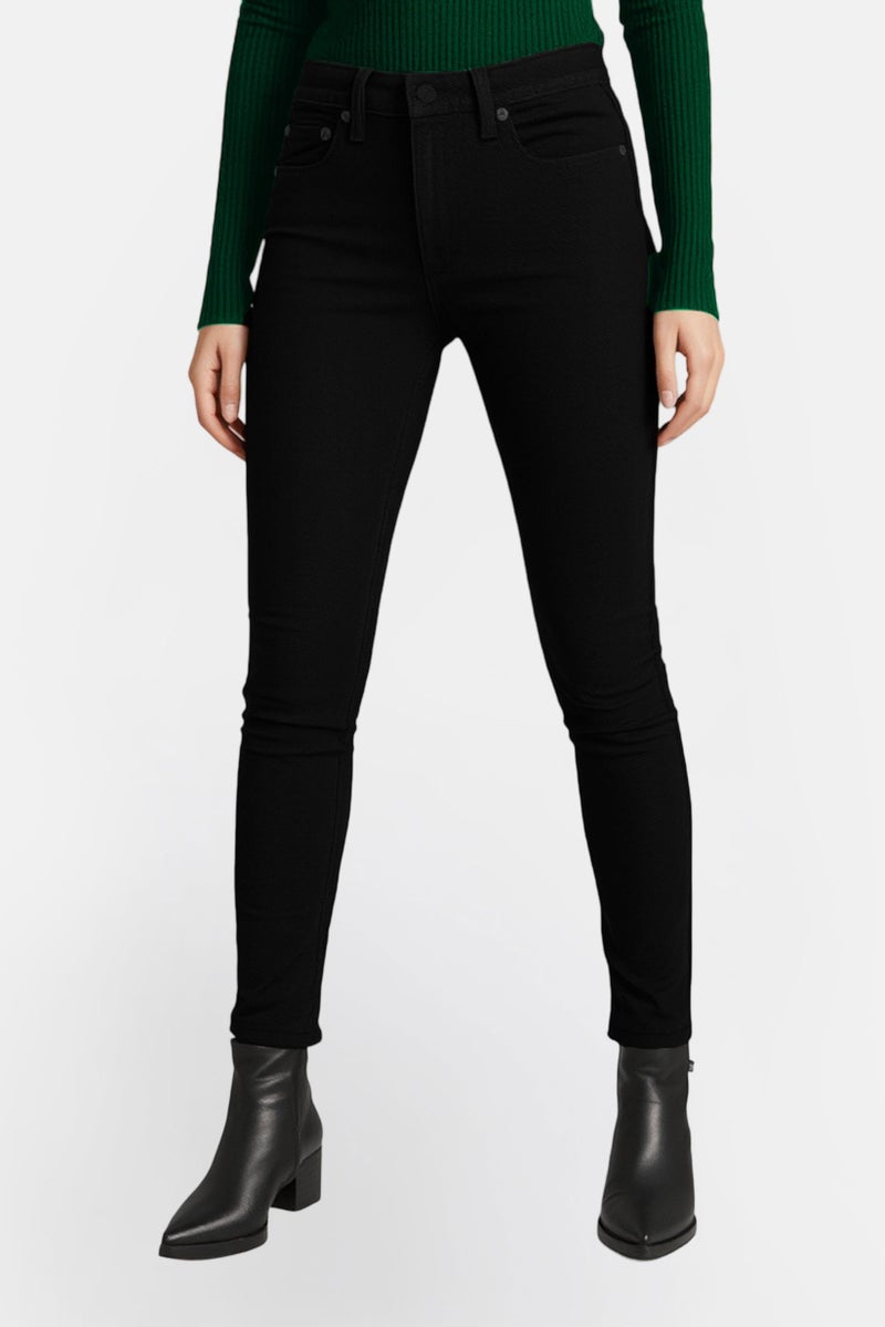 Levi's Women Skinny Fit Plain Stretchable 721 Jeans, Black - Image 1