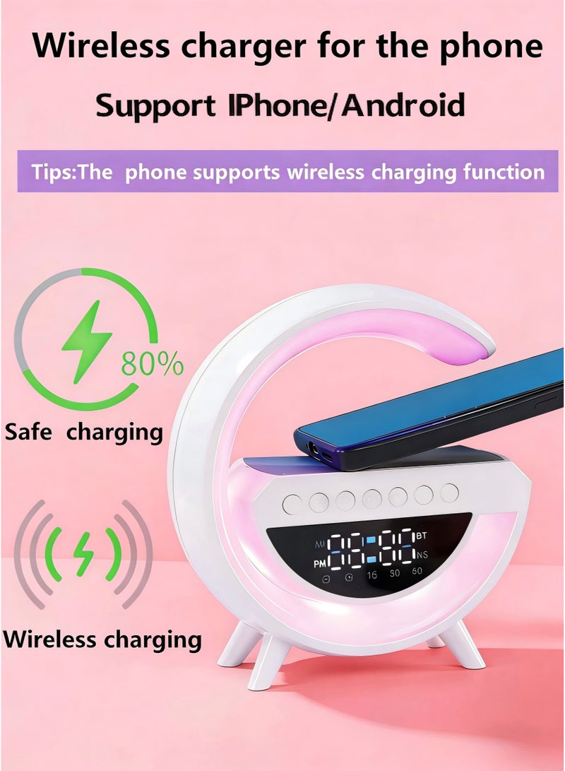 موكو مجموعة هدايا فاخرة للسيدات تحتوي على مصباح ليلي مع مكبر صوت (وظائف متكاملة تشمل الشحن اللاسلكي للهواتف، الإضاءة المحيطة، منبه الساعة، وساعة)، كوب قهوة (500 مل)، علب هدايا عيد الميلاد للفتيات، مجموعة هدايا رمضان للأسرة، مجموعة هدايا عيد الميلاد لها، سلة هدايا للاحتفال بالذكرى السنوية للأسرة، عيد الحب، عيد الأم، الذكرى السنوية للأسرة، عيد الشكر، عيد الميلاد، اهتمام زملاء العمل، مجموعة هدايا الاهتمام المؤسسي، هدية التخرج، هدية بداية المدرسة، هدية مهرجان رمضان، لأفراد عائلتك المقربين، الأم، الزوجة، الابنة، الأخت، الشريك، الزميل، المعلم، الزميل في الصف - Image 3