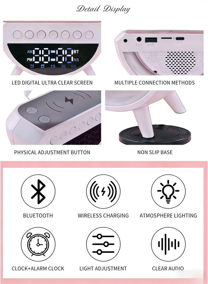 موكو مجموعة هدايا فاخرة للسيدات تحتوي على مصباح ليلي مع مكبر صوت (وظائف متكاملة تشمل الشحن اللاسلكي للهواتف، الإضاءة المحيطة، منبه الساعة، وساعة)، كوب قهوة (500 مل)، علب هدايا عيد الميلاد للفتيات، مجموعة هدايا رمضان للأسرة، مجموعة هدايا عيد الميلاد لها، سلة هدايا للاحتفال بالذكرى السنوية للأسرة، عيد الحب، عيد الأم، الذكرى السنوية للأسرة، عيد الشكر، عيد الميلاد، اهتمام زملاء العمل، مجموعة هدايا الاهتمام المؤسسي، هدية التخرج، هدية بداية المدرسة، هدية مهرجان رمضان، لأفراد عائلتك المقربين، الأم، الزوجة، الابنة، الأخت، الشريك، الزميل، المعلم، الزميل في الصف - Image 5