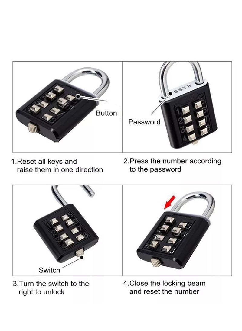 Generic - Digital Password Lock for Luggage, Locker - Black - Image 1