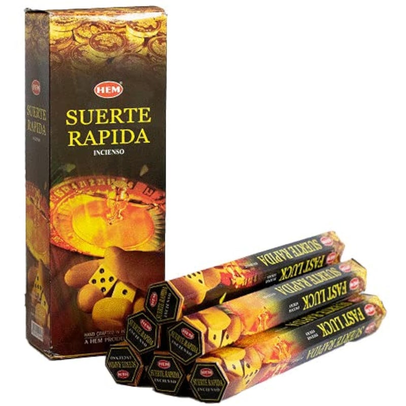 HEM Hem Fast Luck Incense Sticks 120 Sticks 6 Boxes Inside  9 Inches Long 20g per Box  Perfect for Meditation RitualsCleansing  Positive Vibration 