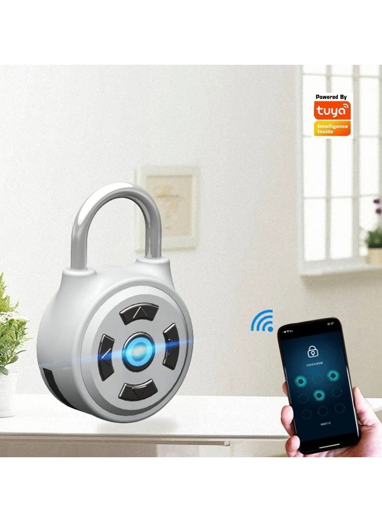 تويا قفل ذكي بكلمة مرور، قفل أمني إلكتروني بتقنية البلوتوث من Tuya، قفل بدون مفتاح للأمتعة والحقائب والدراجات - Image 1