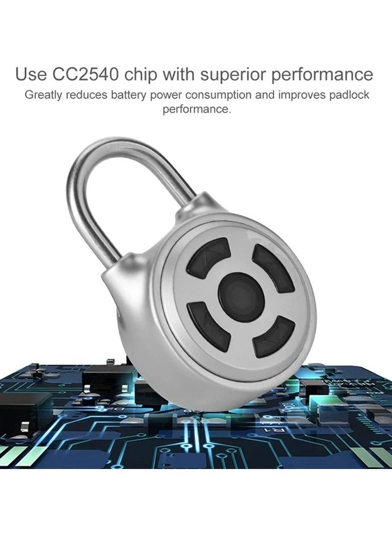 تويا قفل ذكي بكلمة مرور، قفل أمني إلكتروني بتقنية البلوتوث من Tuya، قفل بدون مفتاح للأمتعة والحقائب والدراجات - Image 4
