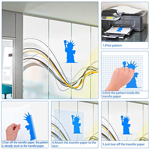 selizo Transfer Tape, 20 Pack Transfer Tape Clear Contact Paper for Craft - Image 4