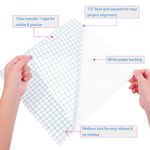 selizo Transfer Tape, 20 Pack Transfer Tape Clear Contact Paper for Craft - Image 3