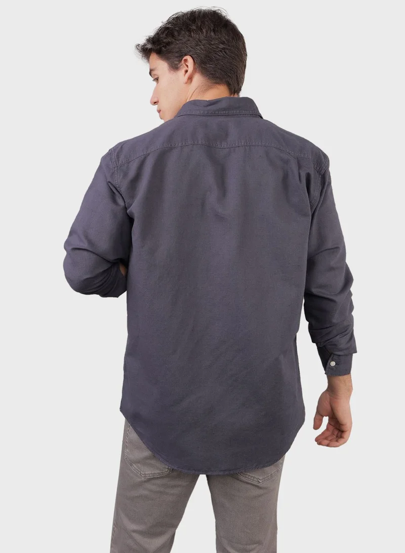 امريكان ايجل Essential Button Up Classic Fit Shirt