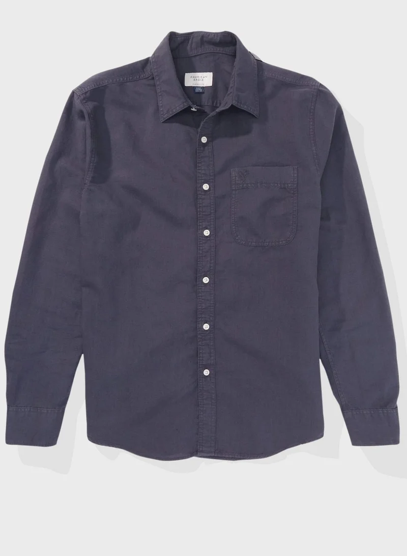 امريكان ايجل Essential Button Up Classic Fit Shirt