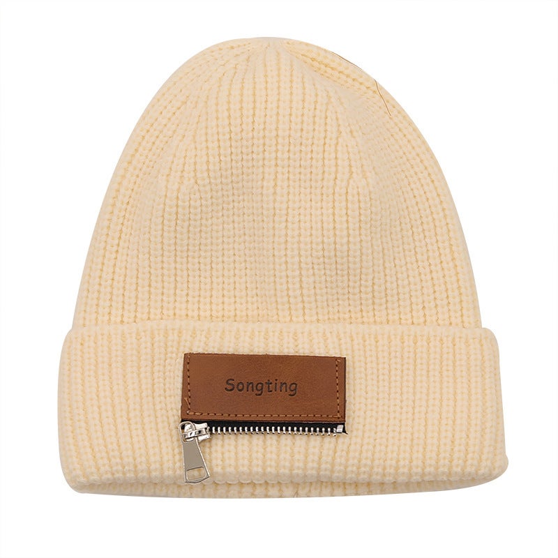 Winter Beanie Men Warm Fleece Lined Outdoor Ski Knitted Hat - Image 1