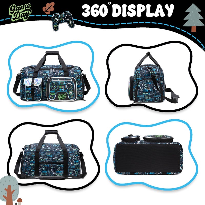 Inprof Kidâ€™s Luggage Set 3 Piece Suitcase Set 16â€™â€™ Hardside Luggage with Spinner Wheels Girls Boys Carry on Toddler Travel Rolling Suitcase Airline Approved - Image 4