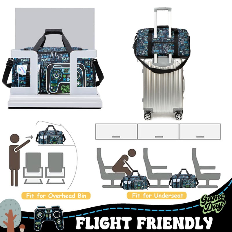 Inprof Kidâ€™s Luggage Set 3 Piece Suitcase Set 16â€™â€™ Hardside Luggage with Spinner Wheels Girls Boys Carry on Toddler Travel Rolling Suitcase Airline Approved - Image 3