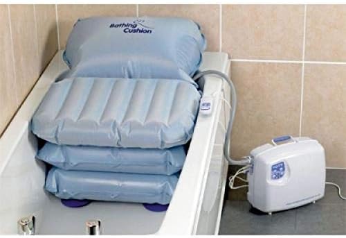 Patterson Medical Bathing Cushion Bath Lift UK Version Inflating Bath Cushion that Lifts and Lowers Patient into Bath Increased Support Stability and Comfort Portable Cushion for Bath Tub Independent Bathing - Image 2