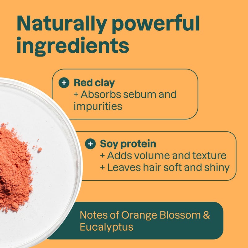 ATTITUDE Volume & Shine Shampoo Bar, Natural Origin, for Thin and Flat Hair, Soy Protein & Red Clay, EWG Verified & Clean Ingredients, Vegan, Orange Blossom & Eucalyptus, 4 Oz - Image 4