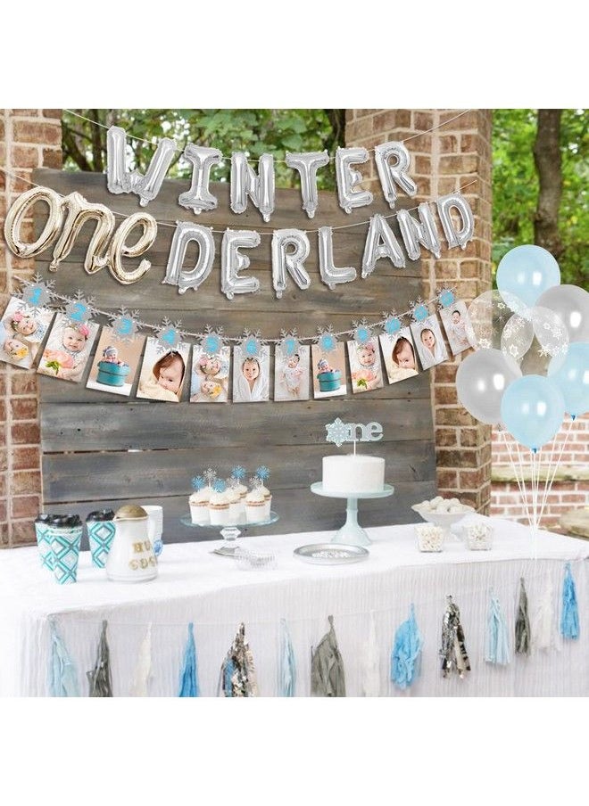 Winter Onederland 1St Birthday Decorations For Boy Blue Snowflake Photo Banner Silver Winter Onederland Balloons For Winer Wonderelond First Birthday Party Supplies - pzsku/ZDB14BDF9FE9A4533E17FZ/45/_/1689331765/ca80e52a-2b6b-4f49-992c-aea9f57499b7