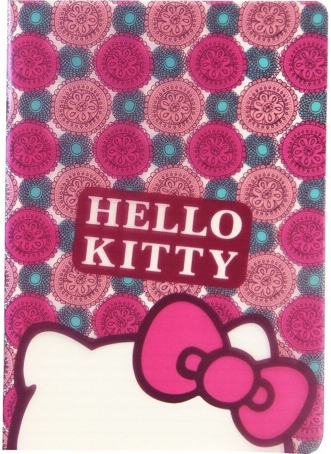Mynote Hello Kitty Campus Dark Pink 26 x 18.5 cm 40 Sheets Checkered 